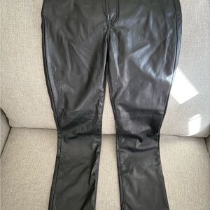 Black Women's faux Leather pants
